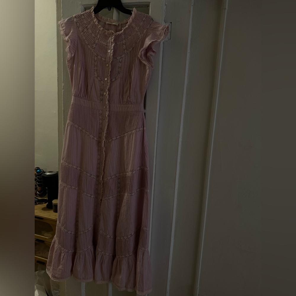 Remi Cotton Stripe Maxi Dress - LoveShackFancy - Picture 2 of 8